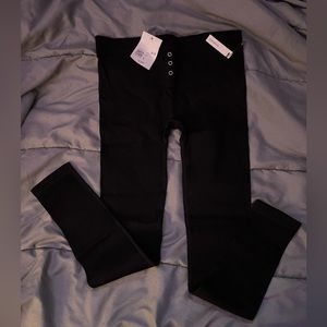 forever 21 ribbed black leggings